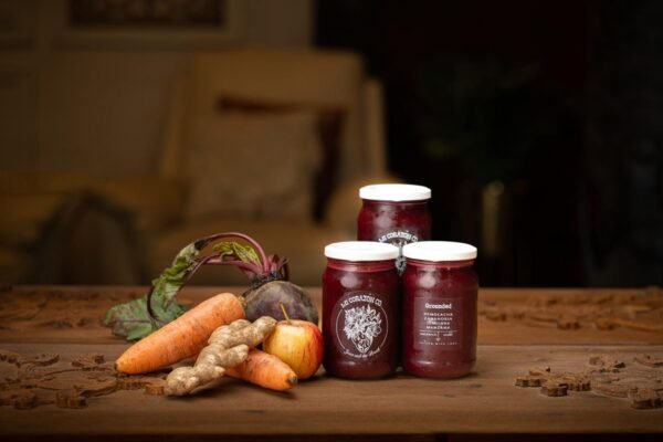 jars of grounded juice